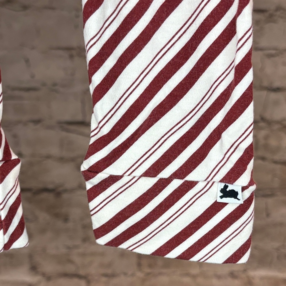 Little & Lively BAMBOO Toddler Candy Cane Leggings- Like New